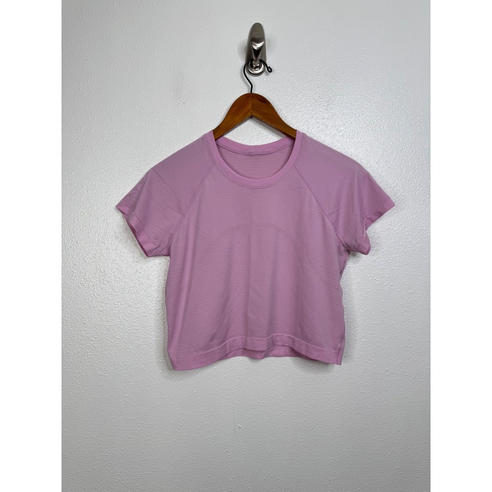 Lululemon Swiftly Tech Short‎ Sleeve 2.0 Race Length Pink Shirt Size 10